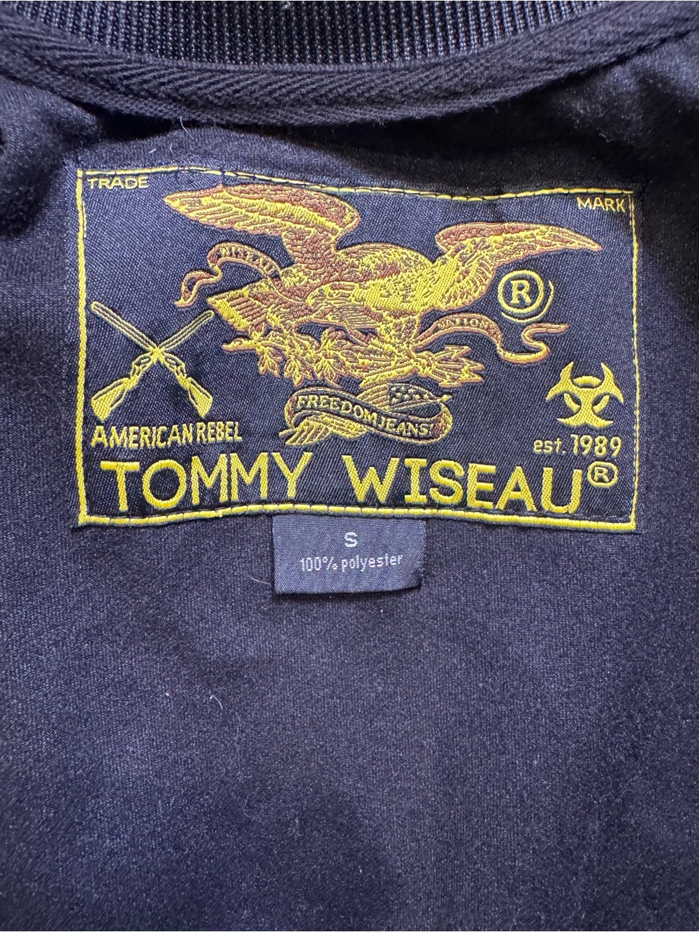 Tommy Wiseau The Room Track Jacket Mens Small Black Tearing Me Apart Lisa Movie - Picture 3 of 4